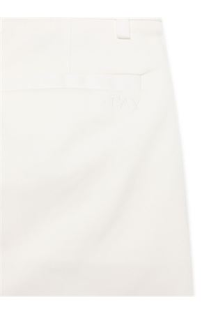 pantaloni in cotone bianco FAY KIDS | FW6P10G0019101